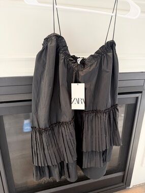 Zara Pleated Minidress